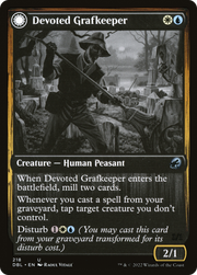 Devoted Grafkeeper (DBL-218) [Innistrad: Double Feature] Foil MTG Single Wizards of the Coast