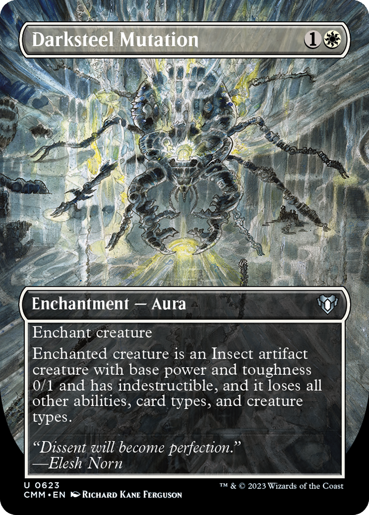 Darksteel Mutation (CMM-623) [Commander Masters] (Borderless) MTG Single Wizards of the Coast