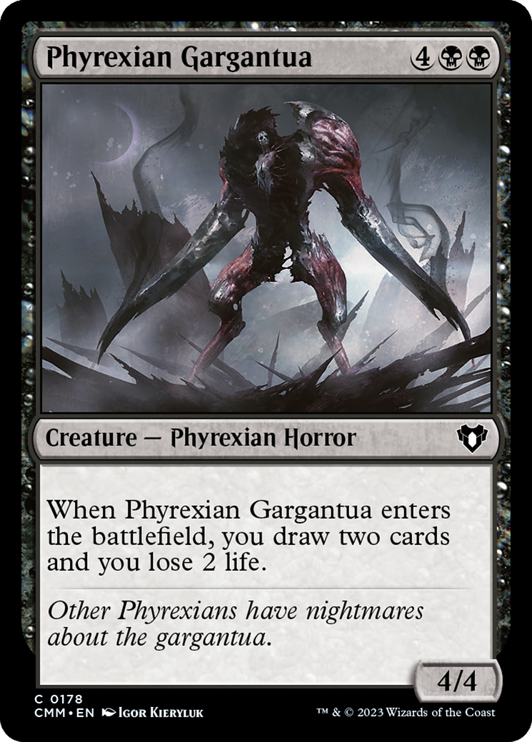 Phyrexian Gargantua (CMM-178) [Commander Masters] Foil MTG Single Wizards of the Coast
