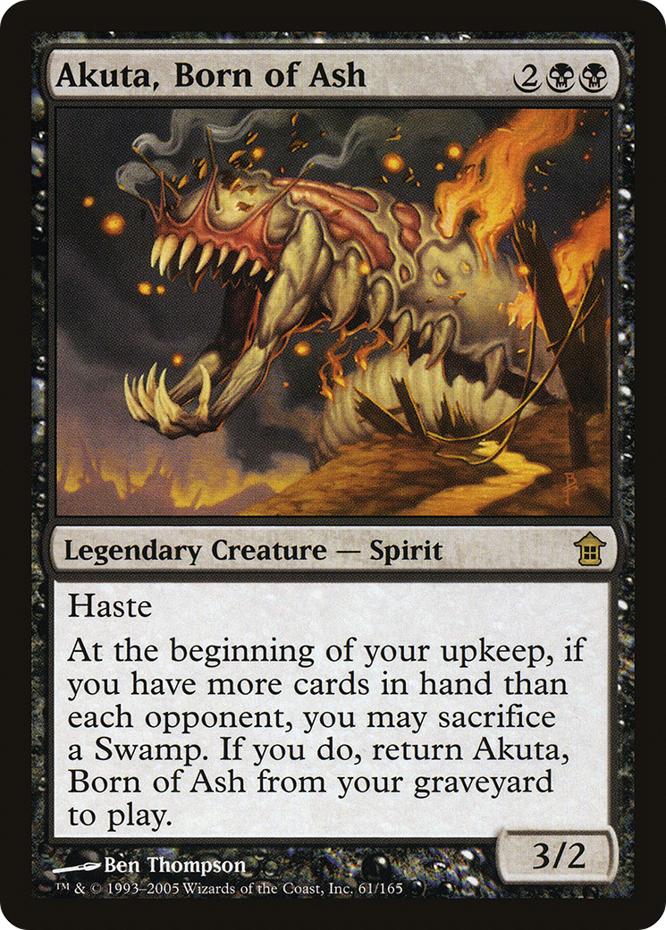 Akuta, Born of Ash (SOK-061) [Saviors of Kamigawa] Foil MTG Single Wizards of the Coast