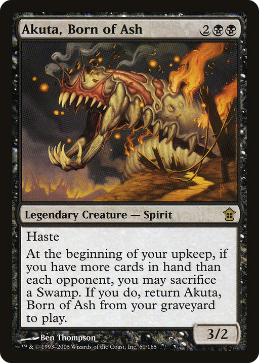 Akuta, Born of Ash (SOK-061) [Saviors of Kamigawa] MTG Single Wizards of the Coast