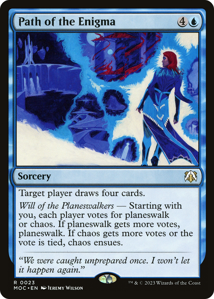 Path of the Enigma (MOC-023) [March of the Machine Commander] MTG Single Wizards of the Coast