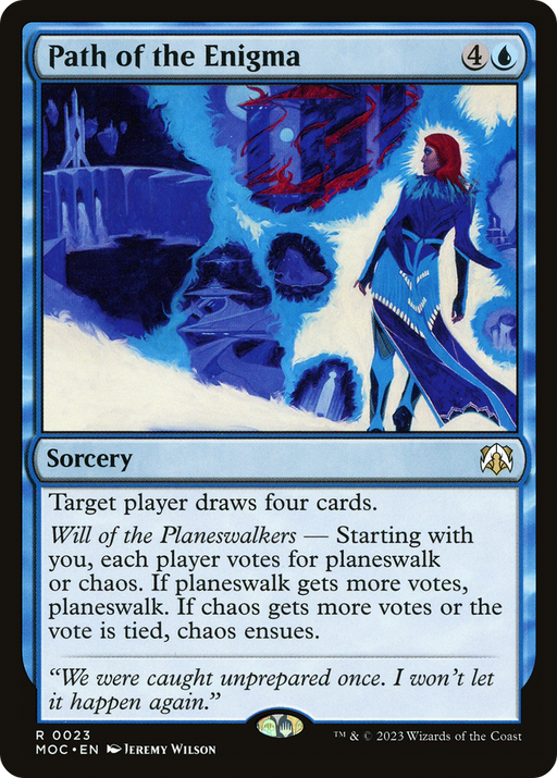 Path of the Enigma (MOC-023) [March of the Machine Commander] MTG Single Wizards of the Coast