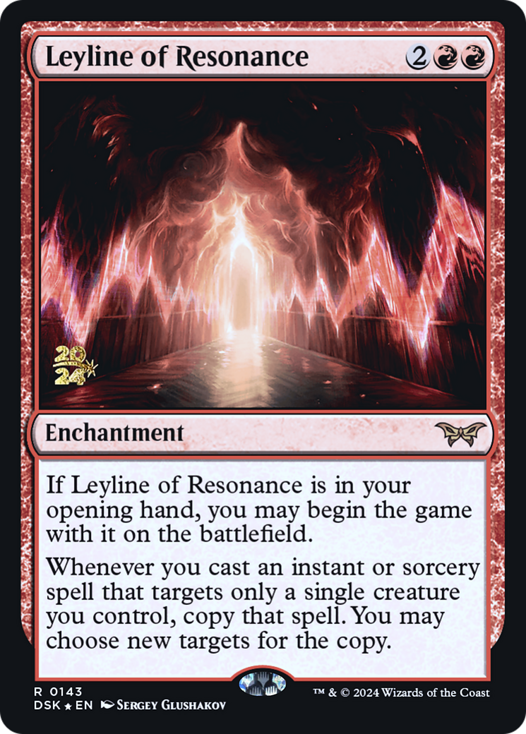 Leyline of Resonance (PRE-143) [Duskmourn: House of Horror Promos] Foil MTG Single Wizards of the Coast