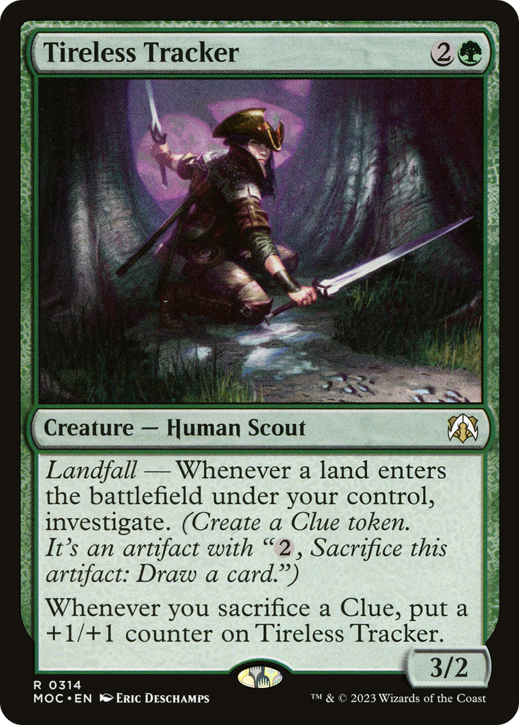 Tireless Tracker (MOC-314) [March of the Machine Commander] MTG Single Wizards of the Coast