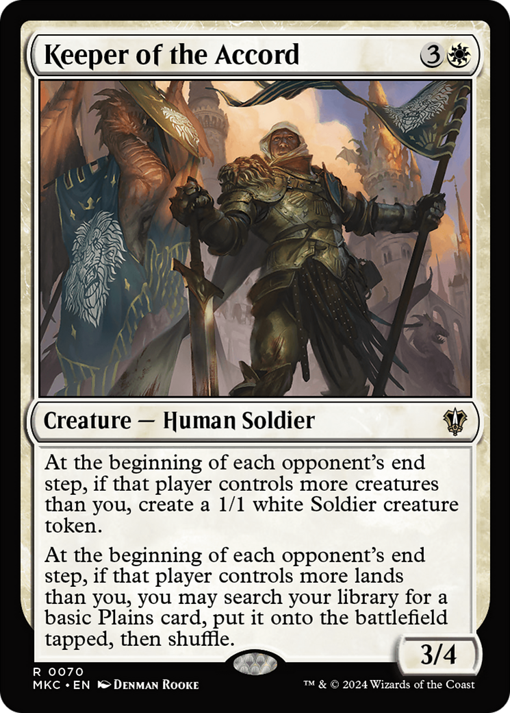 Keeper of the Accord (MKC-070) [Murders at Karlov Manor Commander] MTG Single Wizards of the Coast