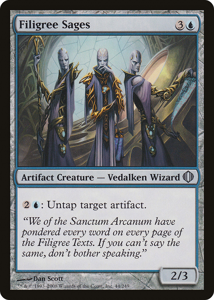 Filigree Sages (ALA-044) [Shards of Alara] Foil MTG Single Wizards of the Coast