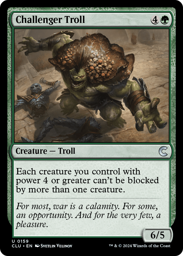 Challenger Troll (CLU-159) [Ravnica: Clue Edition] MTG Single Wizards of the Coast