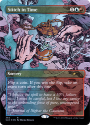 Stitch in Time (SLD-382) [Secret Lair] Drop (Borderless) Foil MTG Single Wizards of the Coast
