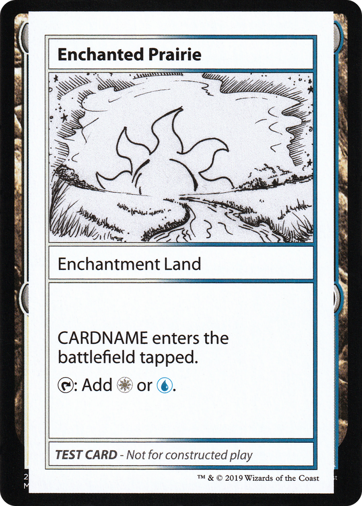 Enchanted Prairie (No PW Symbol) (CMB1-) [Mystery Booster] Playtest Cards 2021 MTG Single Wizards of the Coast