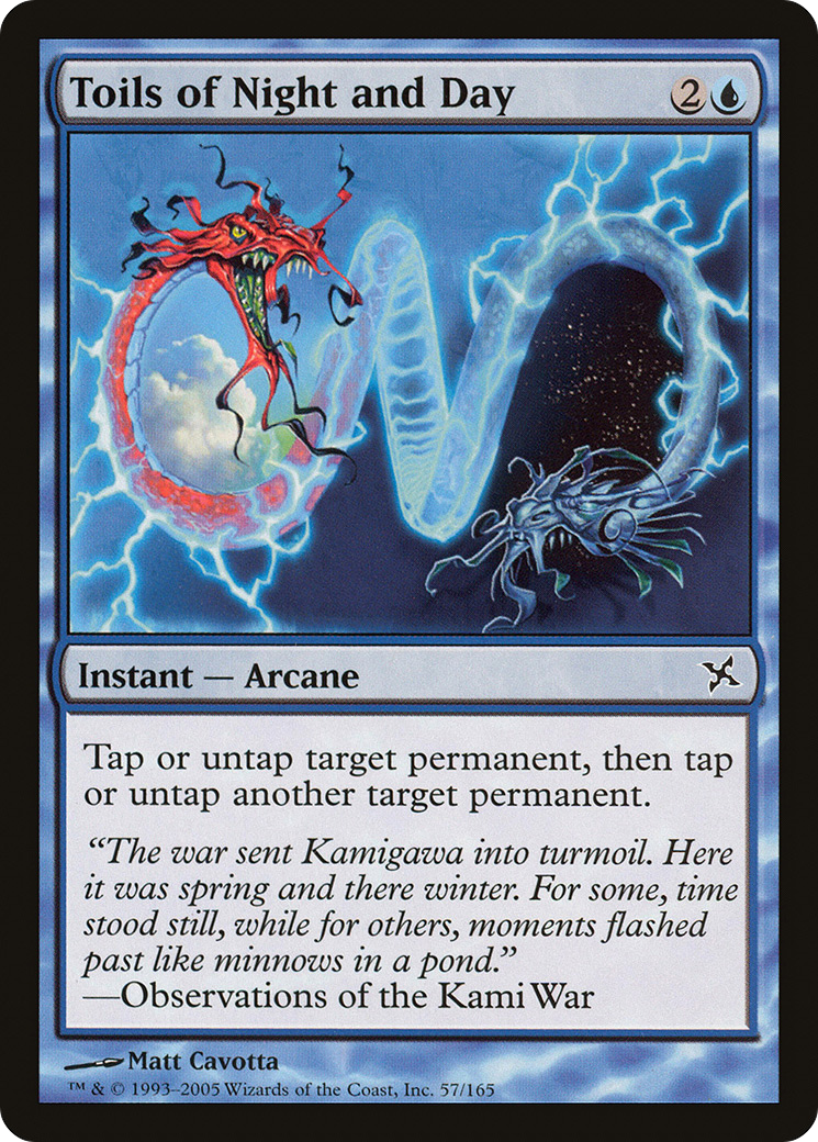 Toils of Night and Day [Betrayers of Kamigawa] MTG Single Magic: The Gathering