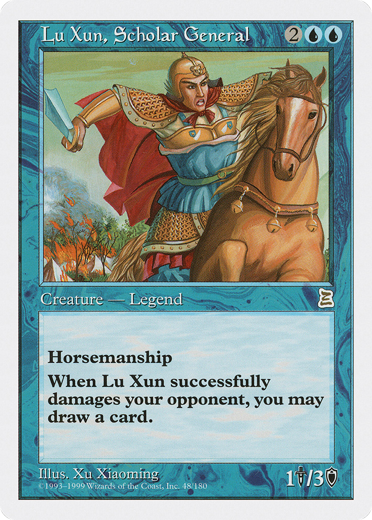 Lu Xun, Scholar General (PTK-048) [Portal Three Kingdoms] MTG Single Wizards of the Coast