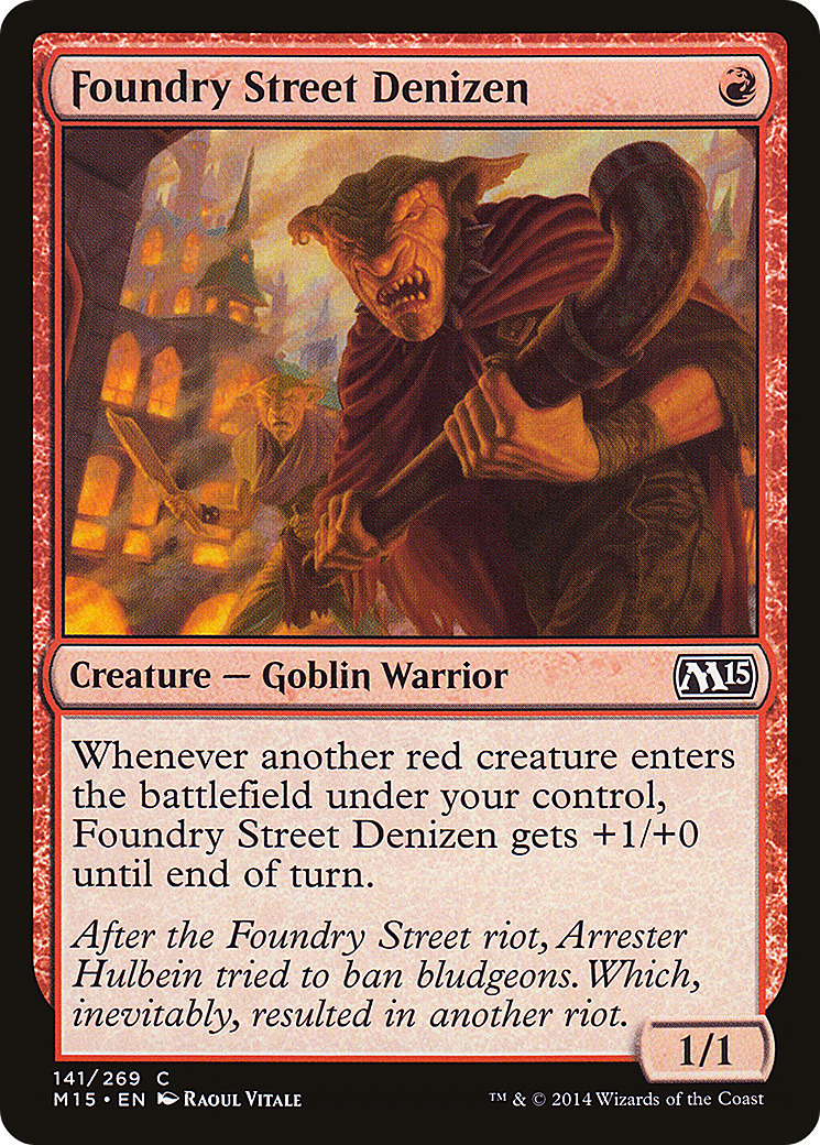 Foundry Street Denizen (M15-141) [Magic 2015] Foil MTG Single Wizards of the Coast