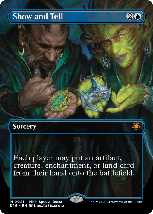 Show and Tell (SPG-021) [Special Guests] (Borderless) MTG Single Wizards of the Coast