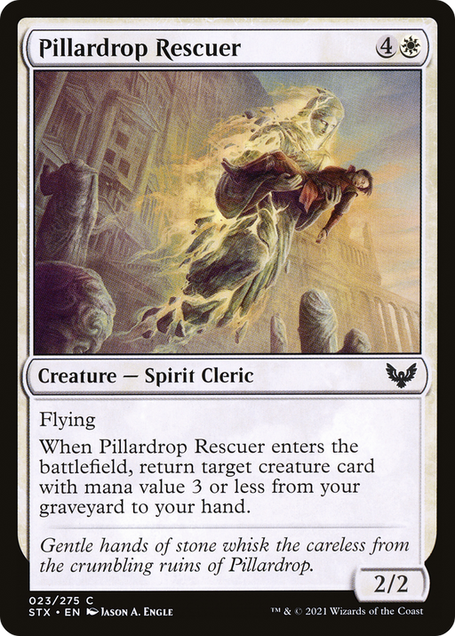 Pillardrop Rescuer (STX-023) [Strixhaven: School of Mages] Foil MTG Single Wizards of the Coast