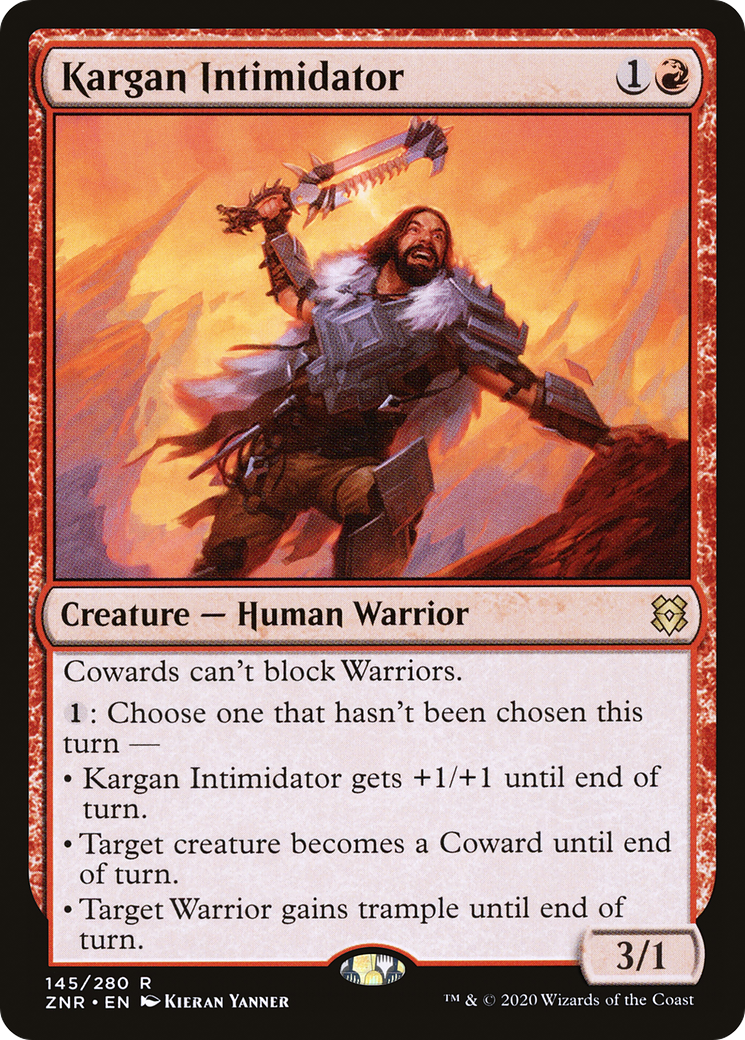 Kargan Intimidator (ZNR-145) [Zendikar Rising] MTG Single Wizards of the Coast