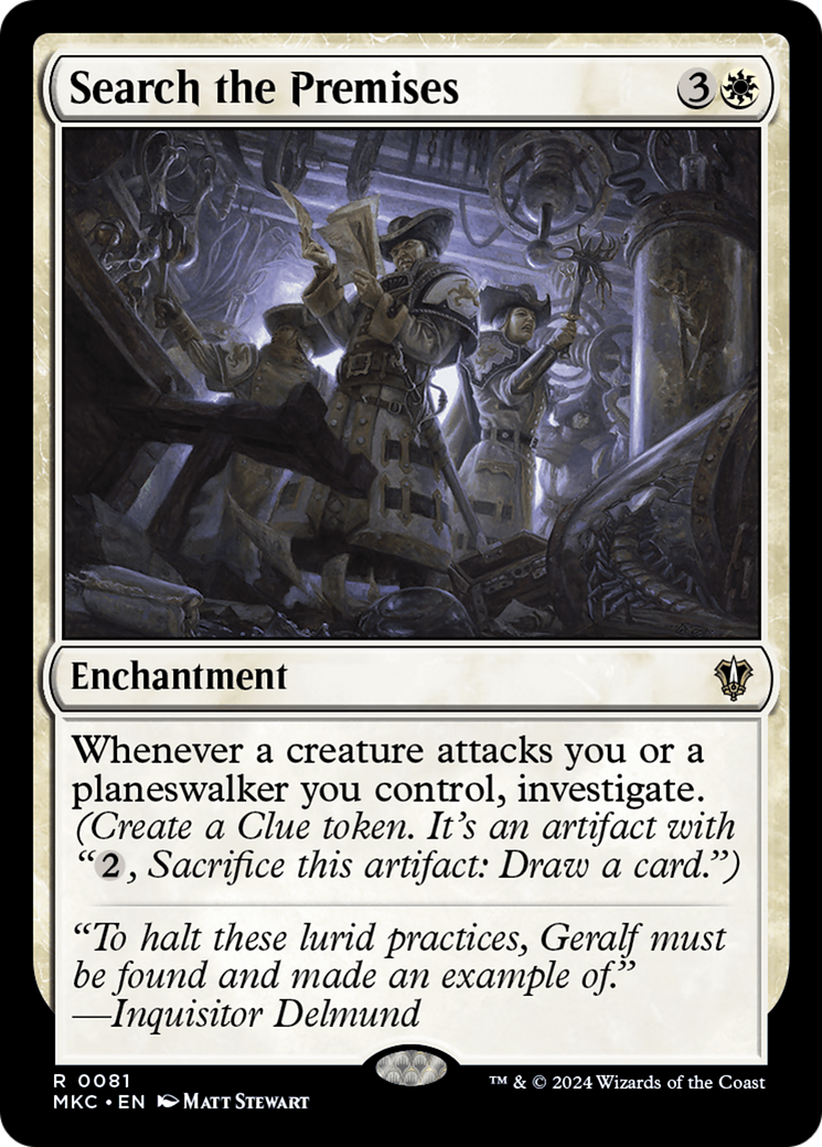 Search the Premises (MKC-081) [Murders at Karlov Manor Commander] MTG Single Wizards of the Coast
