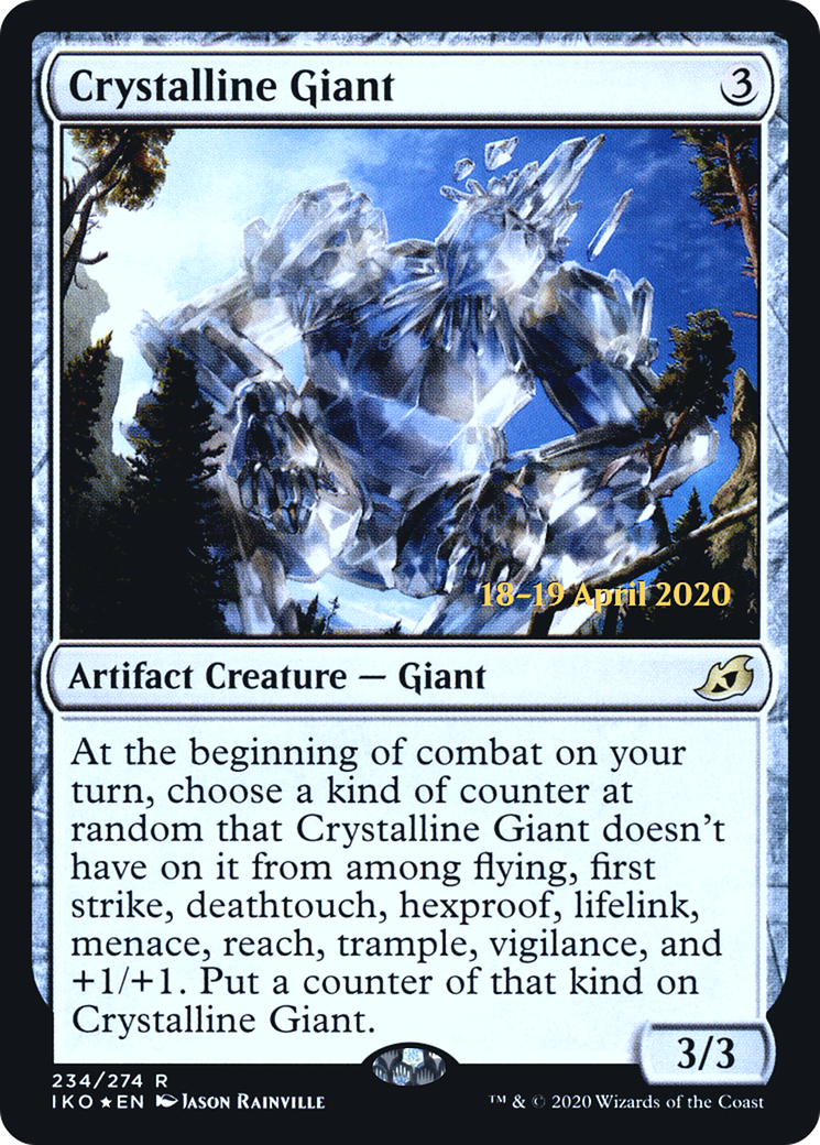 Crystalline Giant (PRE-234) [Ikoria: Lair of Behemoths Promos] Foil MTG Single Wizards of the Coast