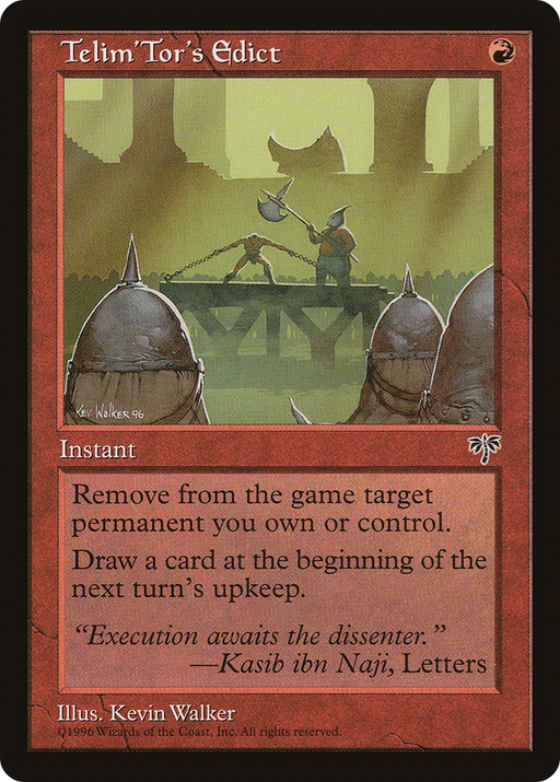 Telim'Tor's Edict (MIR-198) [Mirage] MTG Single Wizards of the Coast