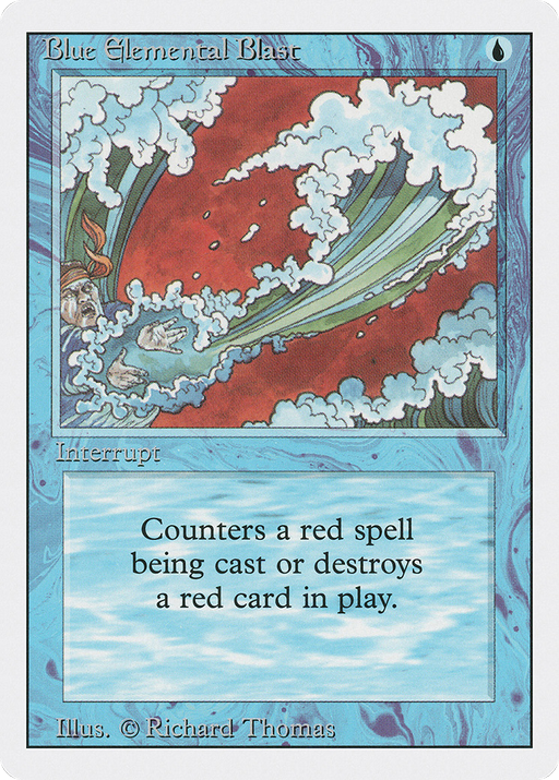 Blue Elemental Blast (3ED-049) [Revised Edition] MTG Single Wizards of the Coast