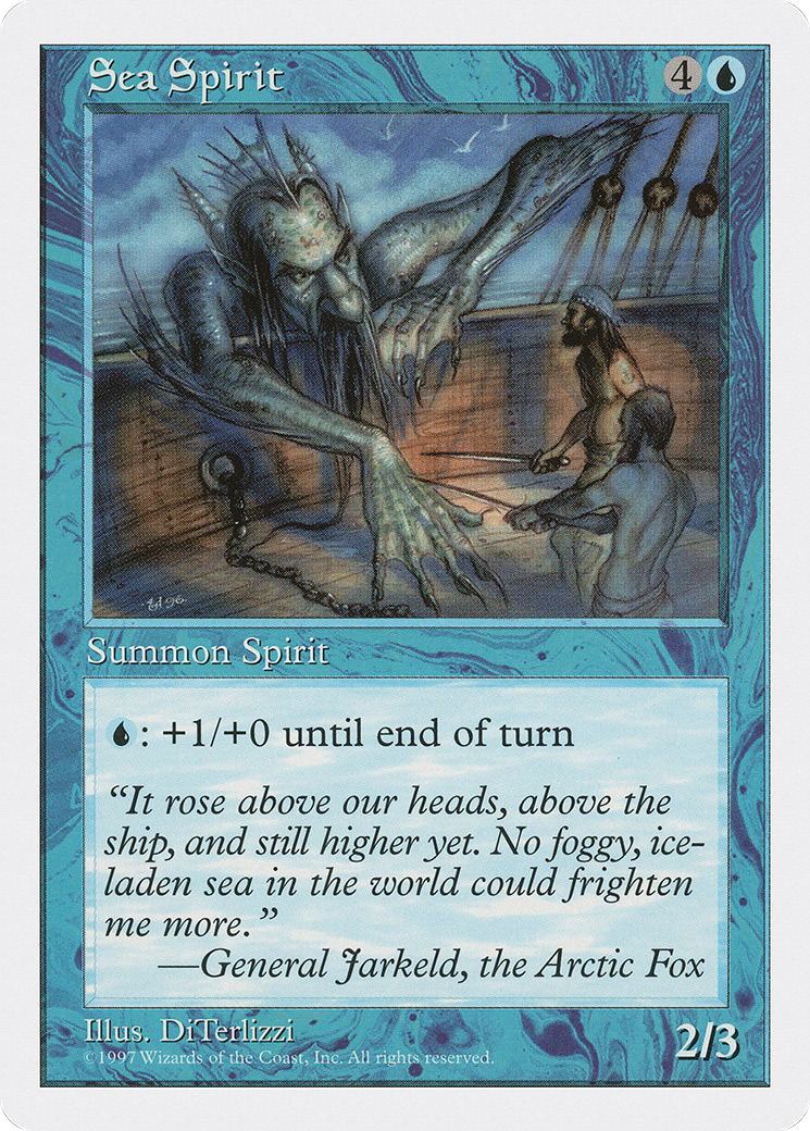 Sea Spirit (5ED-) [Fifth Edition] MTG Single Wizards of the Coast