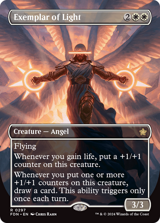 Exemplar of Light (FDN-297) [Foundations] (Borderless) MTG Single Wizards of the Coast