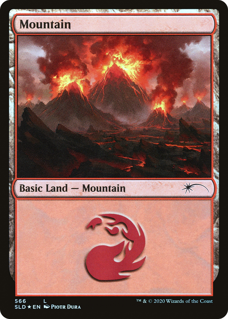 Mountain (SLD-566) [Secret Lair] Drop Foil MTG Single Wizards of the Coast