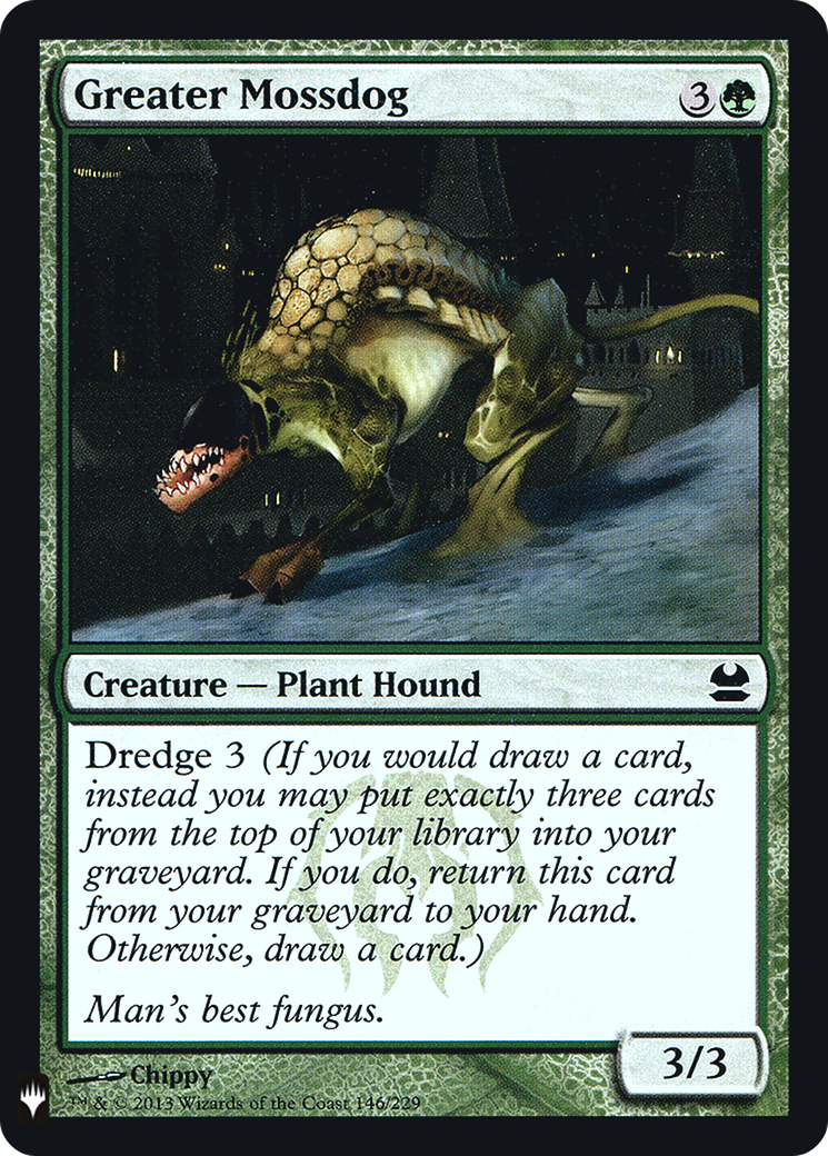 Greater Mossdog (LIST-MMA-146) [Mystery Booster] The List Foil MTG Single Wizards of the Coast
