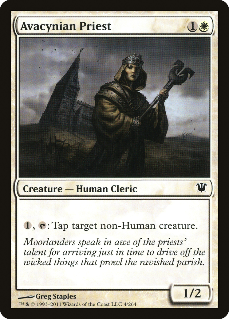 Avacynian Priest (ISD-004) [Innistrad] MTG Single Wizards of the Coast