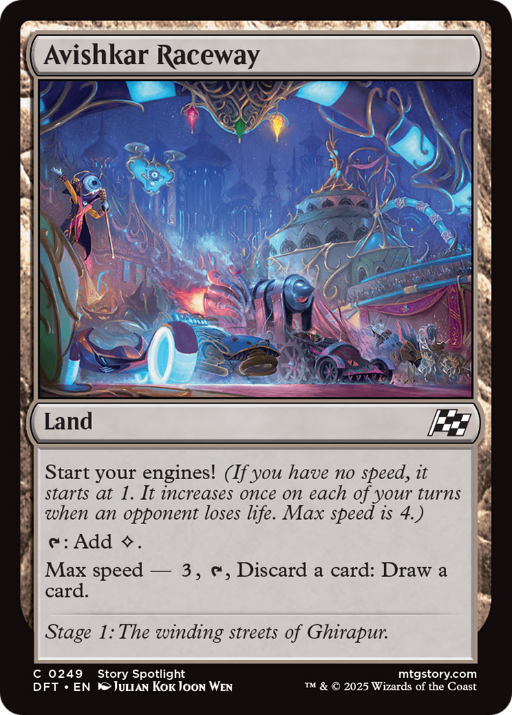 Avishkar Raceway (DFT-249) [Aetherdrift] Foil MTG Single Wizards of the Coast