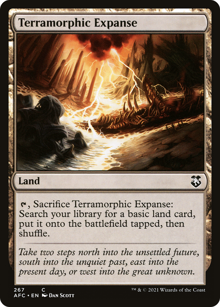Terramorphic Expanse (AFC-267) [Forgotten Realms Commander] MTG Single Wizards of the Coast