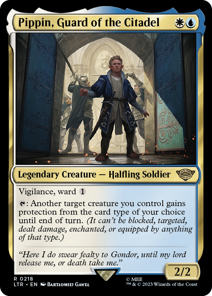 Pippin, Guard of the Citadel (LTR-218) [The Lord of the Rings: Tales of Middle-earth] MTG Single Wizards of the Coast
