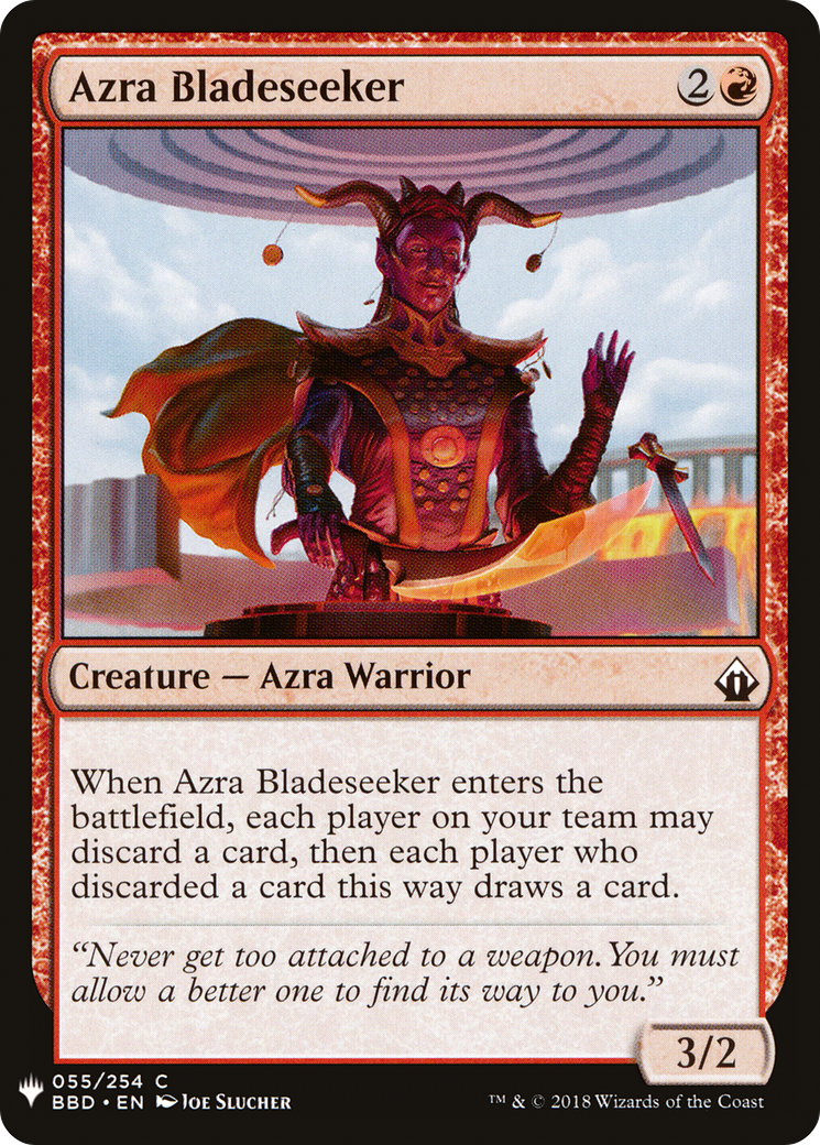 Azra Bladeseeker (LIST-BBD-55) [Mystery Booster] The List MTG Single Wizards of the Coast