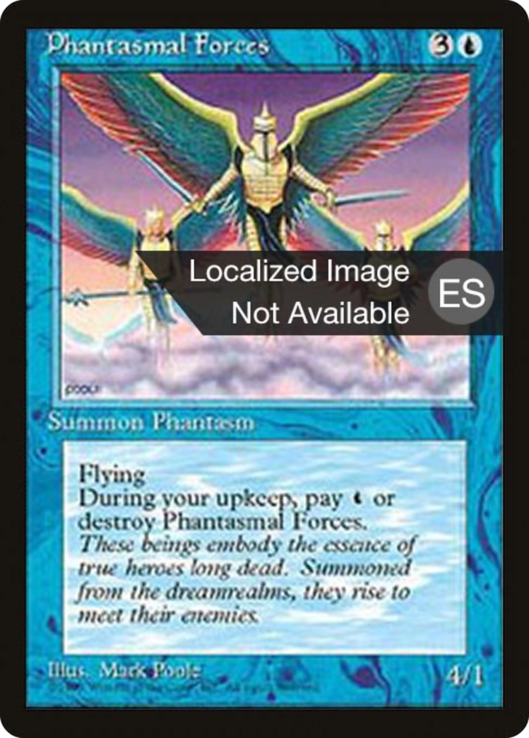 Phantasmal Forces (4BB-088) [Fourth Edition Foreign Black Border] MTG Single Wizards of the Coast