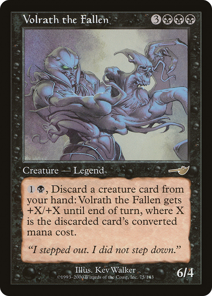 Volrath the Fallen (NMS-075) [Nemesis] Foil MTG Single Wizards of the Coast