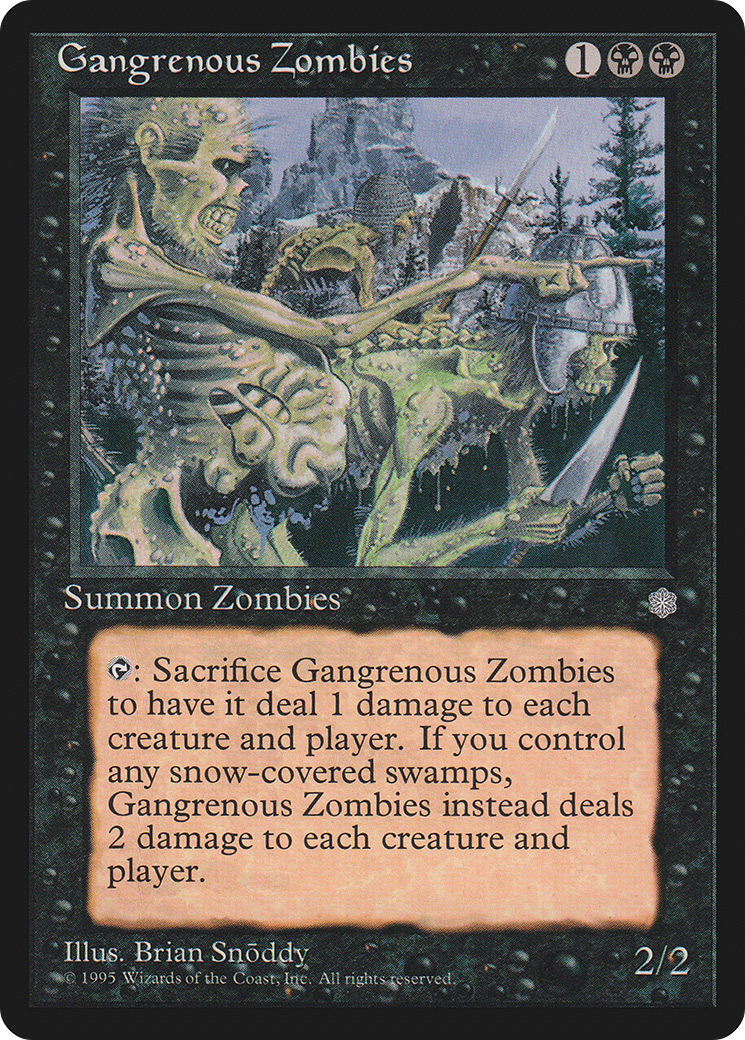 Gangrenous Zombies (ICE-127) [Ice Age] MTG Single Wizards of the Coast