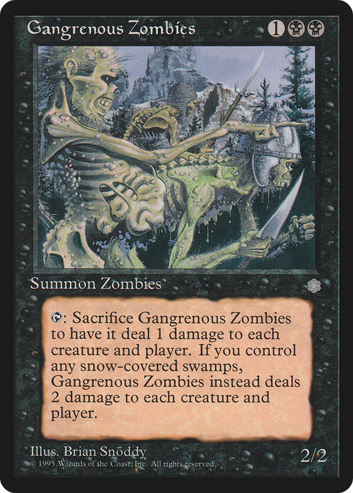 Gangrenous Zombies (ICE-127) [Ice Age] MTG Single Wizards of the Coast