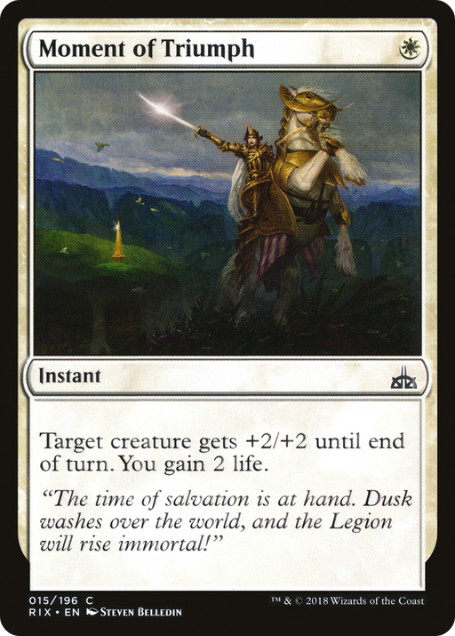 Moment of Triumph (RIX-015) [Rivals of Ixalan] MTG Single Wizards of the Coast