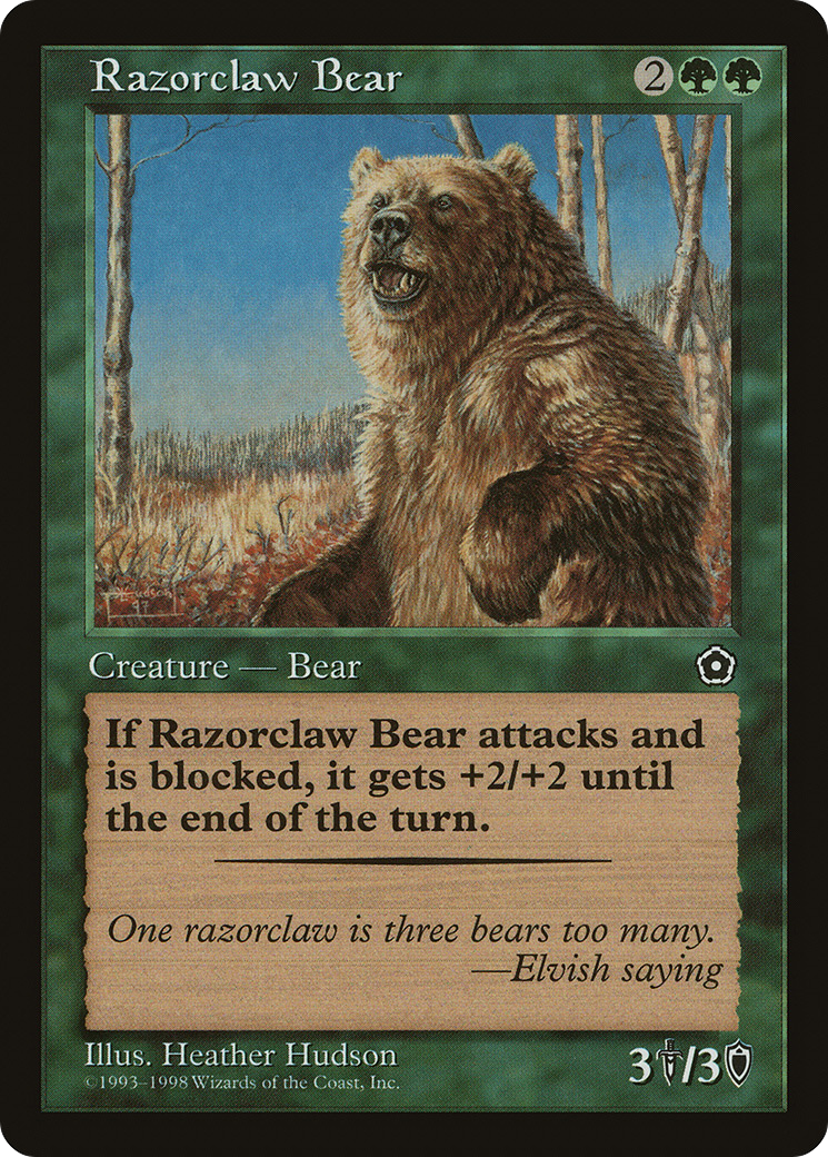 Razorclaw Bear (P02-142) [Misc] Portal Second Age MTG Single Wizards of the Coast