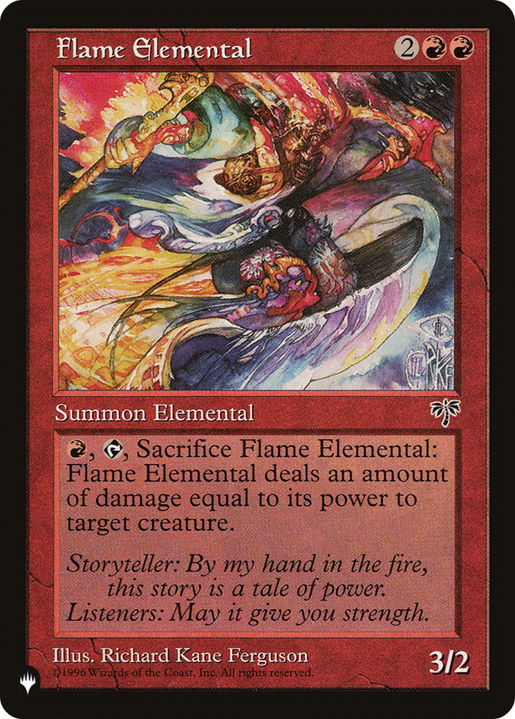 Flame Elemental (LIST-MIR-175) [Mystery Booster] The List MTG Single Wizards of the Coast