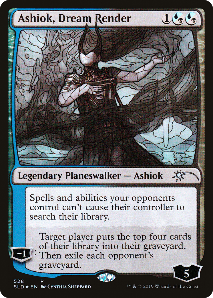 Ashiok, Dream Render (Stained Glass) (SLD-528) [Secret Lair] Drop Foil MTG Single Wizards of the Coast
