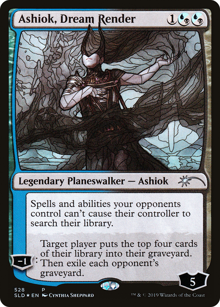 Ashiok, Dream Render (Stained Glass) (SLD-528) [Secret Lair] Drop Foil MTG Single Wizards of the Coast