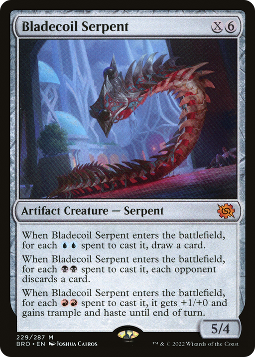 Bladecoil Serpent (BRO-229) [The Brothers' War] MTG Single Wizards of the Coast