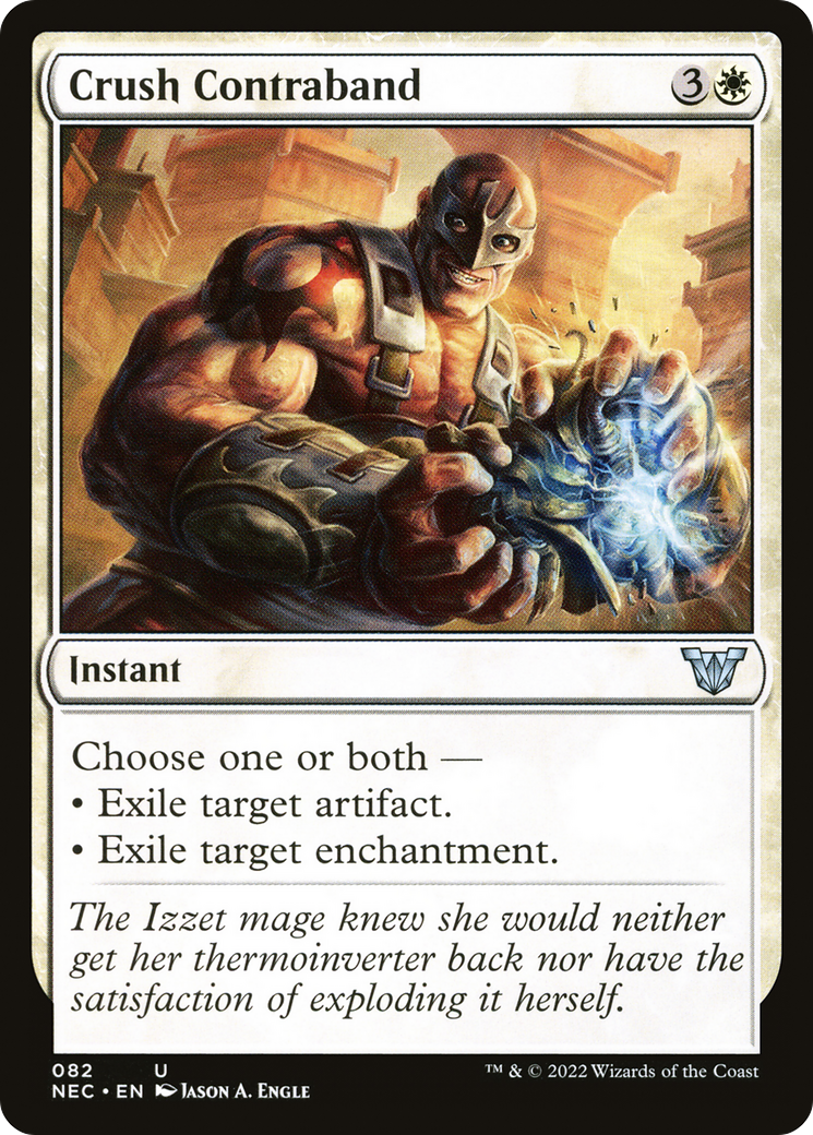 Crush Contraband (NEC-082) [Neon Dynasty Commander] MTG Single Wizards of the Coast