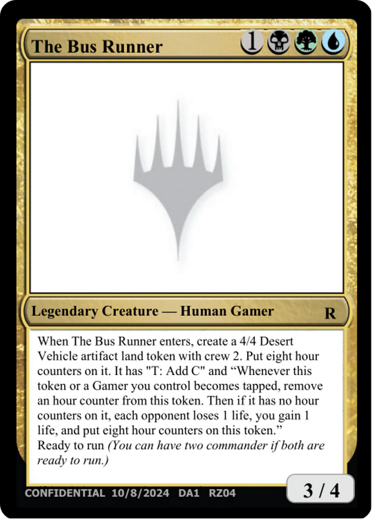 The Bus Runner (UNK-RZ04M) [Misc] Unknown Event MTG Single Wizards of the Coast