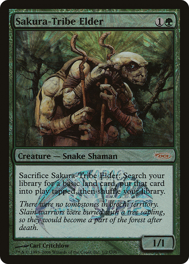 Sakura-Tribe Elder (JSS-1U06) [Misc] Junior APAC Series Foil MTG Single Wizards of the Coast