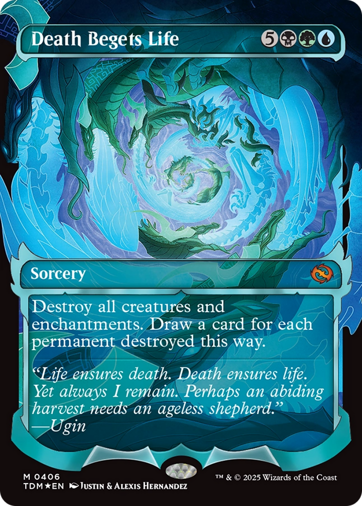 Death Begets Life (TDM-406) [Tarkir: Dragonstorm] (Showcase) Foil MTG Single Wizards of the Coast