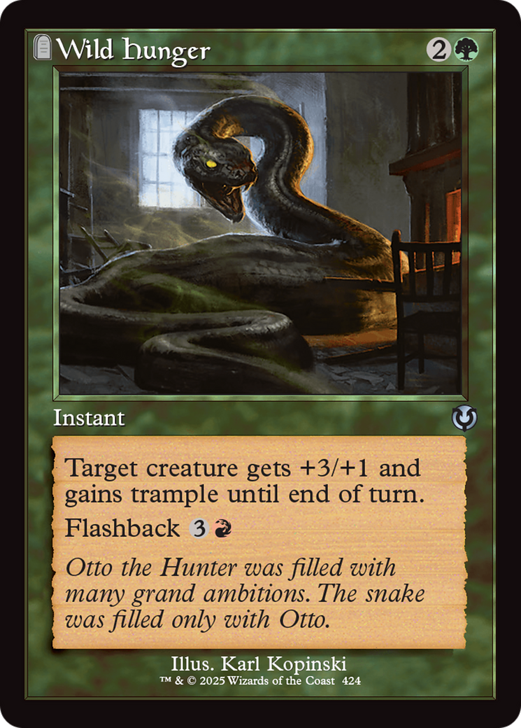 Wild Hunger (INR-424) [Innistrad Remastered] MTG Single Wizards of the Coast