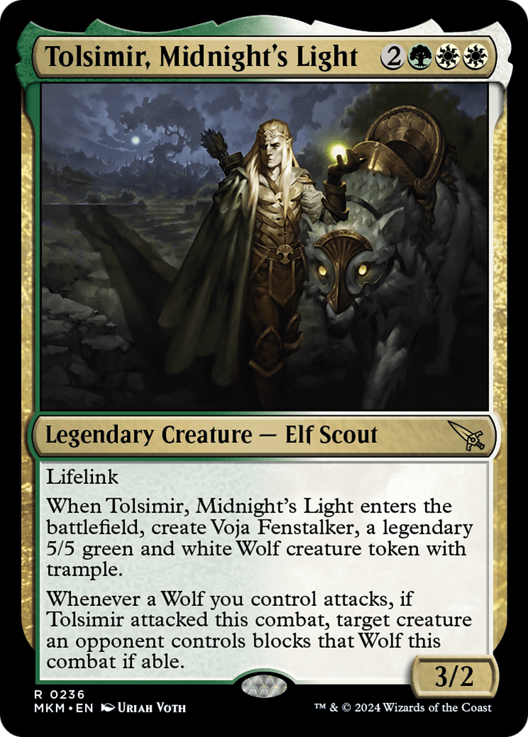 Tolsimir, Midnight's Light (MKM-236) [Murders at Karlov Manor] MTG Single Murders at Karlov Manor