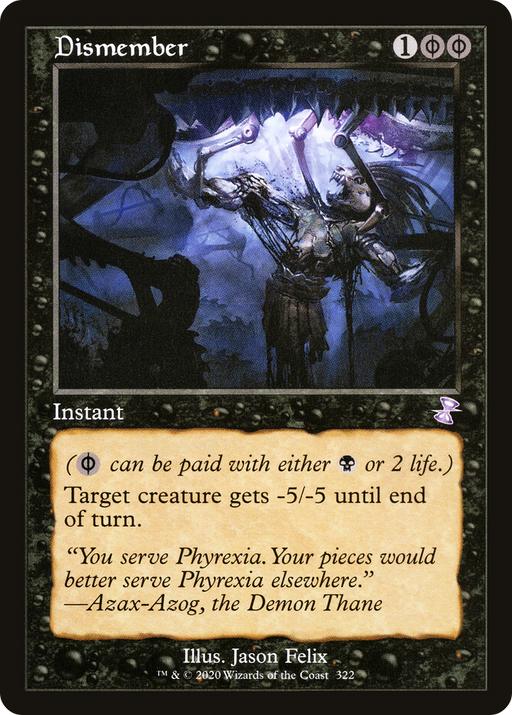 Dismember (TSR-322) [Time Spiral Remastered] MTG Single Wizards of the Coast